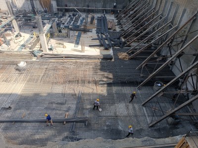 اجرای خرپا و انکرینگ پروژه مروارید